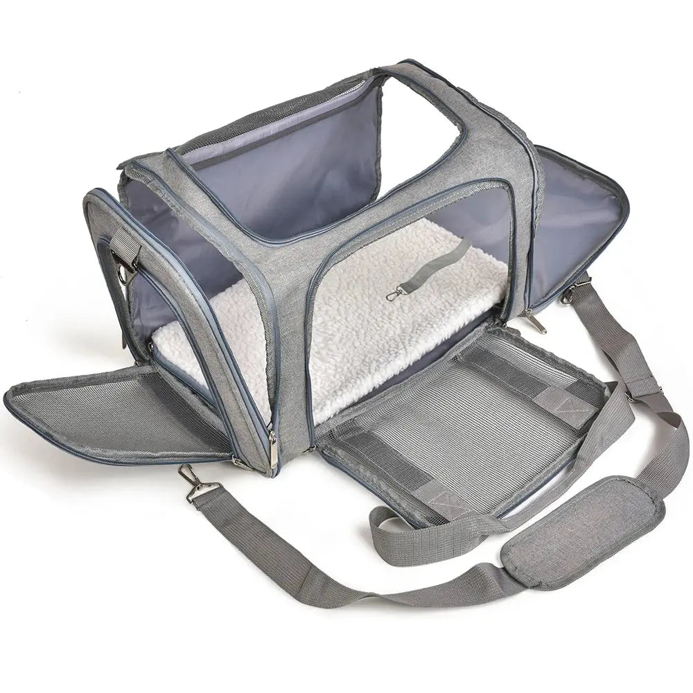 Airline-Approved Pet Carrier Bag — Waterproof Soft-Side Travel Bag for Cats & Dogs up to 12kg PETRAVEL Official Store