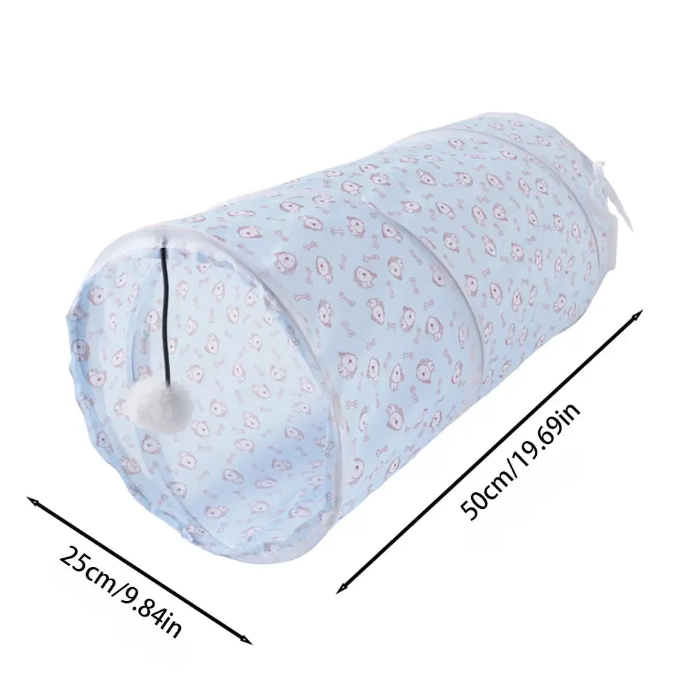 Foldable Cat Tunnel Tube — Interactive Play Tunnel for Cats, Kittens, Rabbits & Puppies Top-pet Store