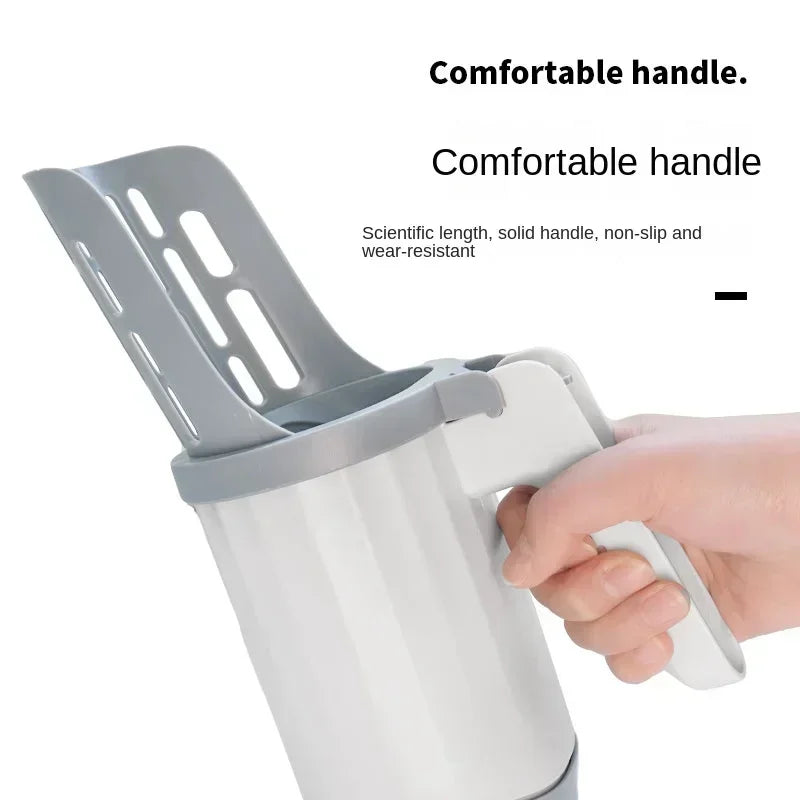 Cat Litter Scoop with Refill Waste Bags — Self-Cleaning Litter Box Filter Tool