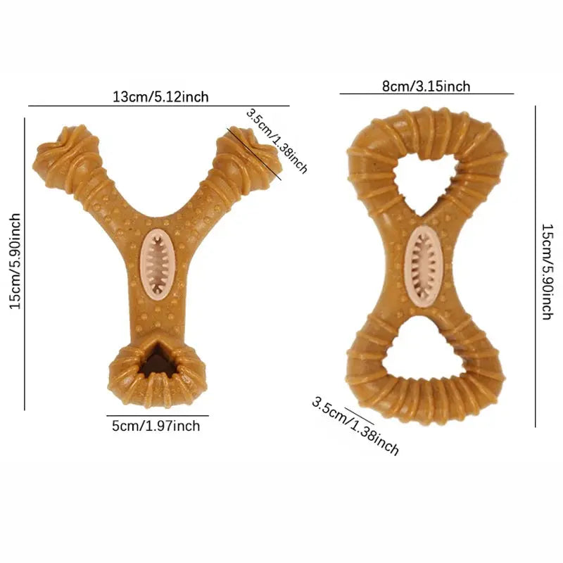 Indestructible Beechwood Dog Chew Stick — Dental Health Toy with Treat Hole for Large Breeds Shop1104779403 Store