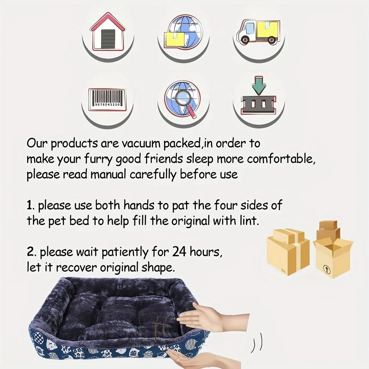 Plush Sofa Bed Mat for Dogs & Cats — Soft Cushion for Small, Medium & Large Breeds
