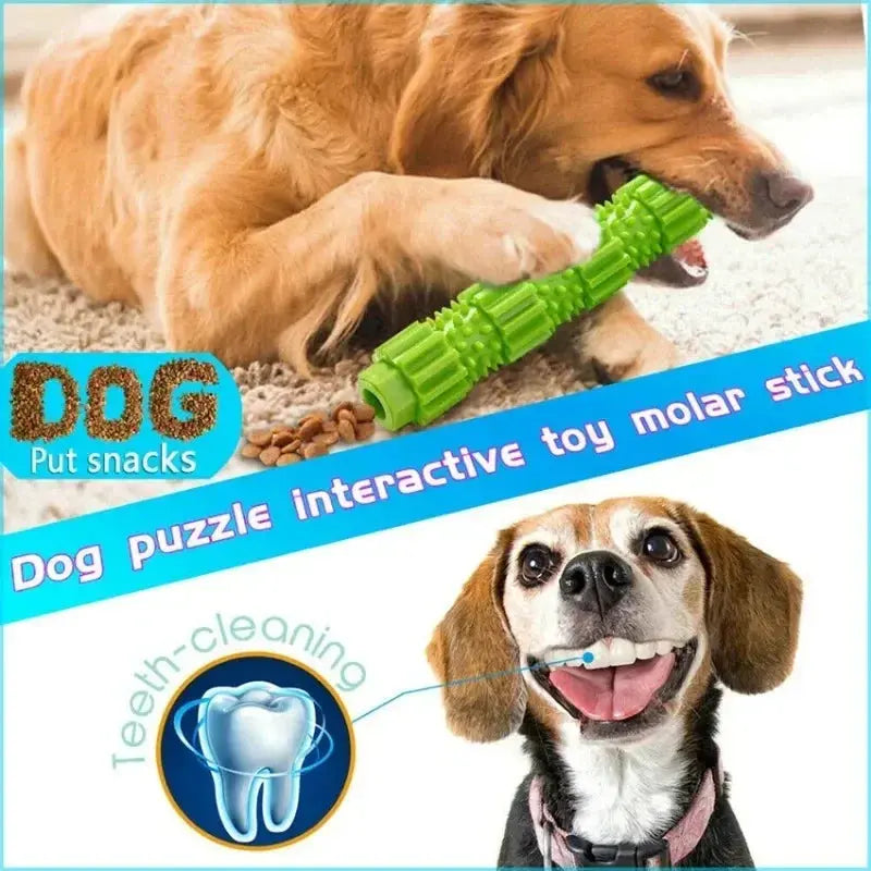 Heavy Duty Rubber Dog Chew Toy — Teeth Grinding & Cleaning Gear Toy for Aggressive Chewers Yun Li Wei Store