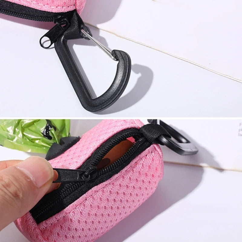 Dog Poop Bag Dispenser — Portable Waste Bag Holder for Dog Leash & Walks