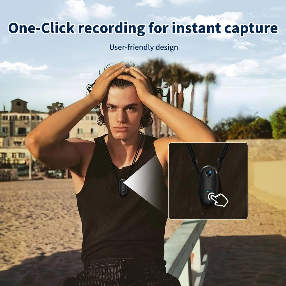 4K HD Pet Collar Camera — WiFi Video Recording Action Camera for Dogs & Cats
