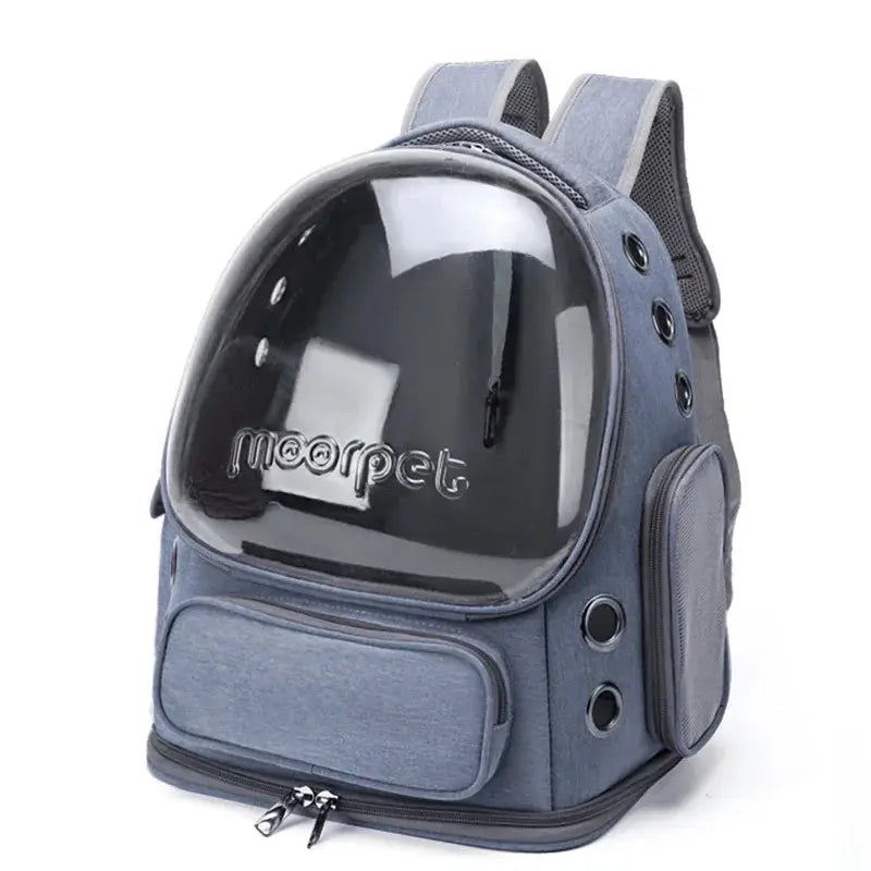 Transparent Cat Carrier Backpack — Breathable Oxford Travel Bag for Cats & Small Dogs pawstrip Official Store