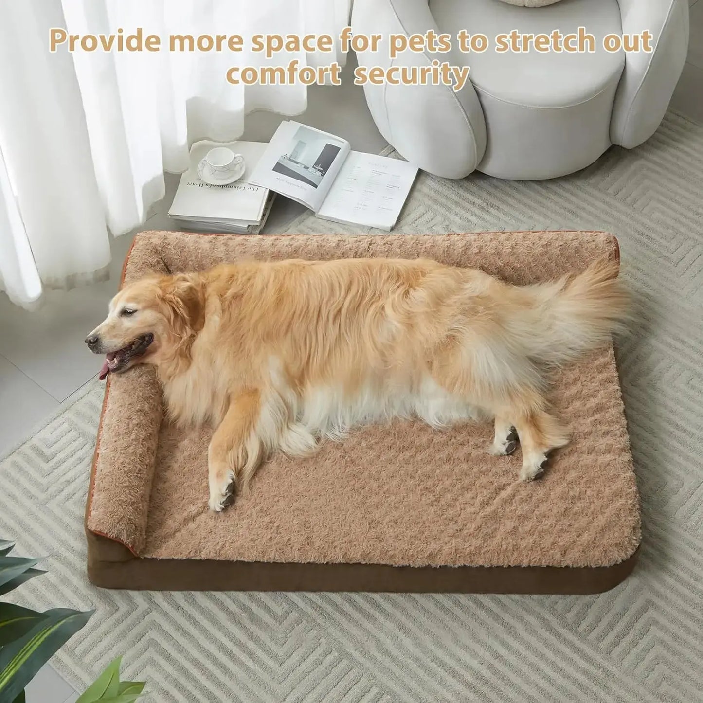Orthopedic Dog Bed for Large Dogs — Waterproof Sofa-Style Bed with Removable Washable Cover & Joint Support Lai CAI Furniture Store