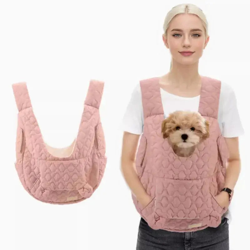 Hands-Free Pet Chest Carrier Bag — Windproof & Waterproof Outdoor Bag for Dogs & Cats Under 4kg Nine Thousand Store