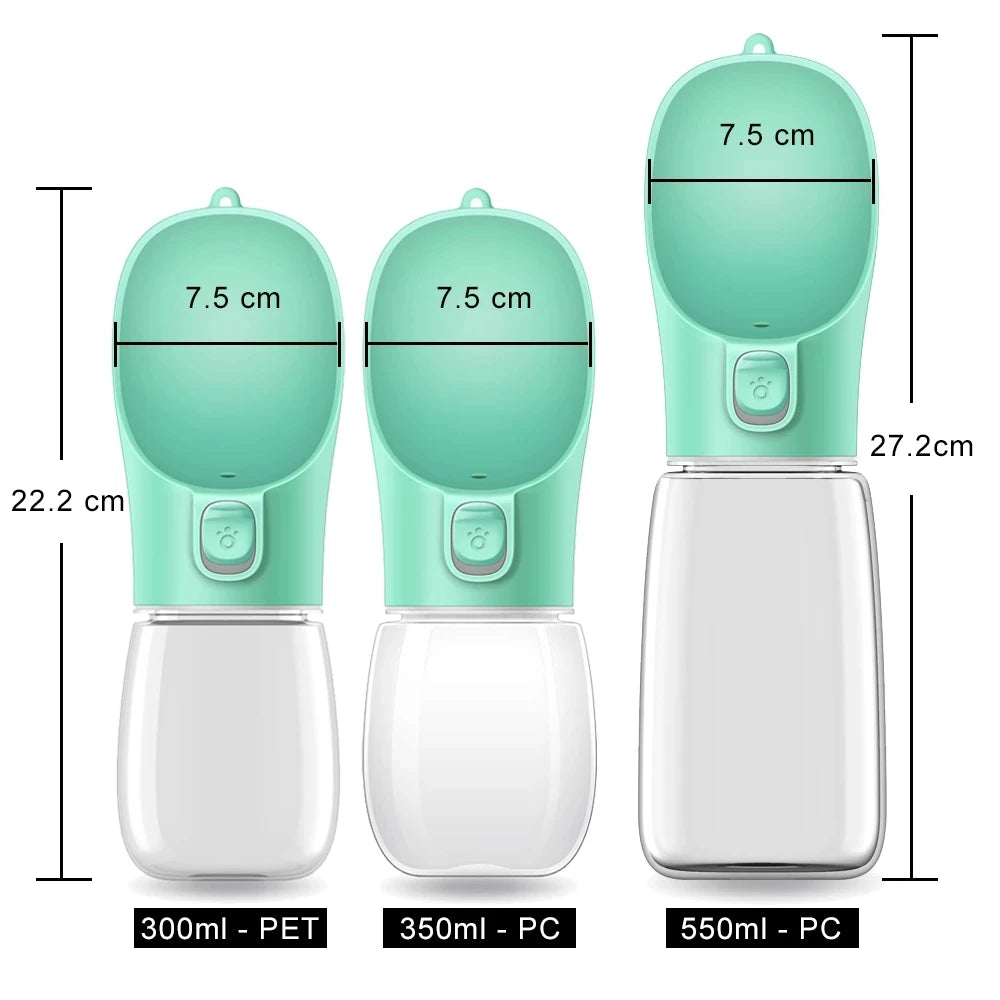 Portable Travel Water Bottle for Dogs & Cats — Leakproof Drinking Dispenser for All Sizes