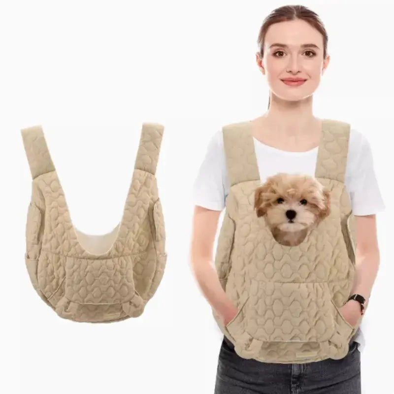 Hands-Free Pet Chest Carrier Bag — Windproof & Waterproof Outdoor Bag for Dogs & Cats Under 4kg Nine Thousand Store