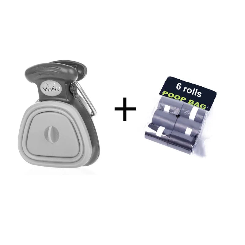 Foldable Dog Pooper Scooper — Travel-Ready Poop Scoop with Decomposable Waste Bags
