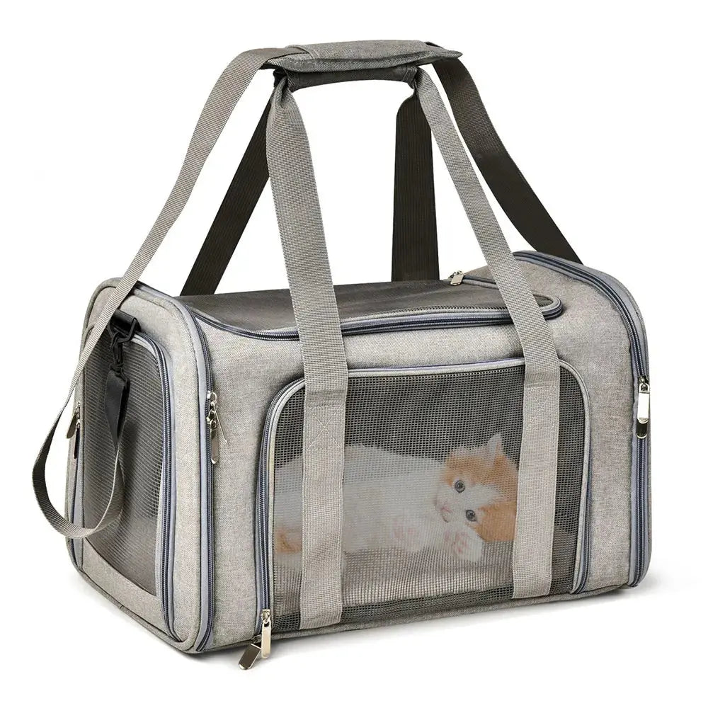 Airline-Approved Pet Carrier Bag — Waterproof Soft-Side Travel Bag for Cats & Dogs up to 12kg PETRAVEL Official Store
