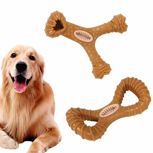 Indestructible Beechwood Dog Chew Stick — Dental Health Toy with Treat Hole for Large Breeds Shop1104779403 Store