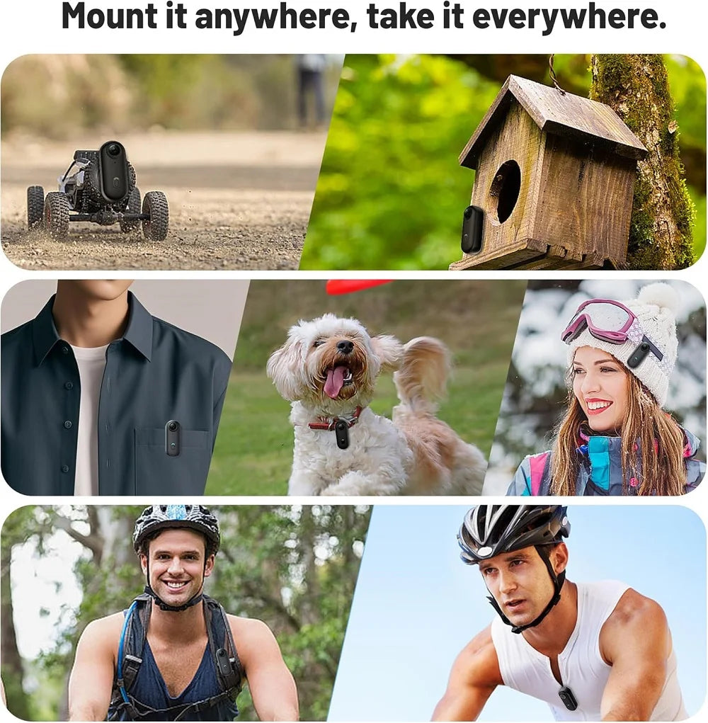 4K HD Pet Collar Camera — WiFi Video Recording Action Camera for Dogs & Cats