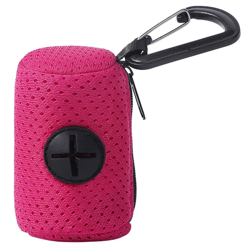 Dog Poop Bag Dispenser — Portable Waste Bag Holder for Dog Leash & Walks