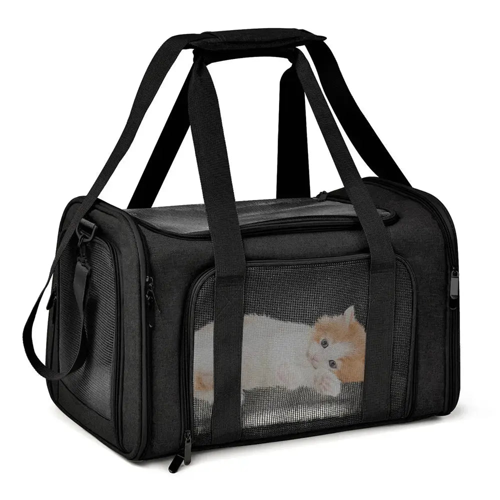 Airline-Approved Pet Carrier Bag — Waterproof Soft-Side Travel Bag for Cats & Dogs up to 12kg PETRAVEL Official Store