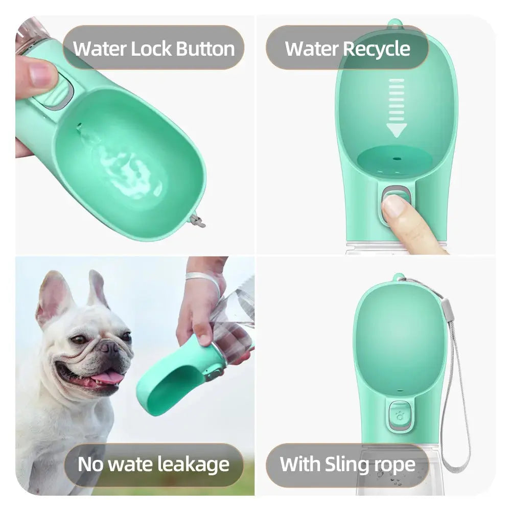 Portable Dog Water Bottle — Leakproof Outdoor Drinking Bowl for Small & Large Dogs Golden Pet Store