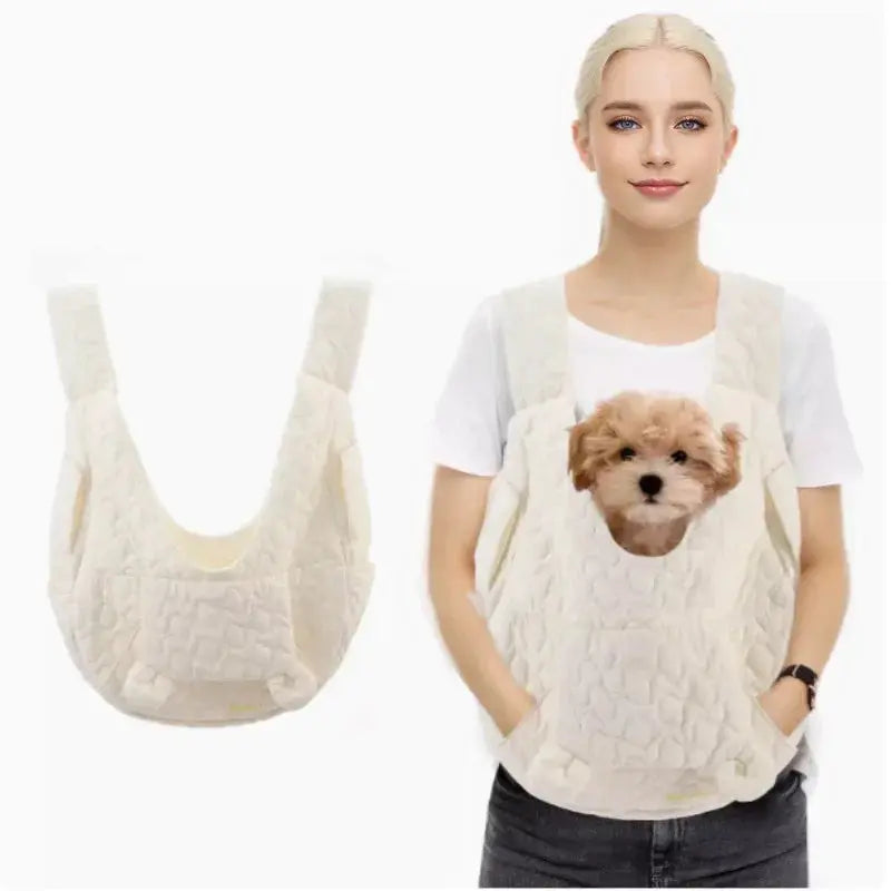 Hands-Free Pet Chest Carrier Bag — Windproof & Waterproof Outdoor Bag for Dogs & Cats Under 4kg Nine Thousand Store