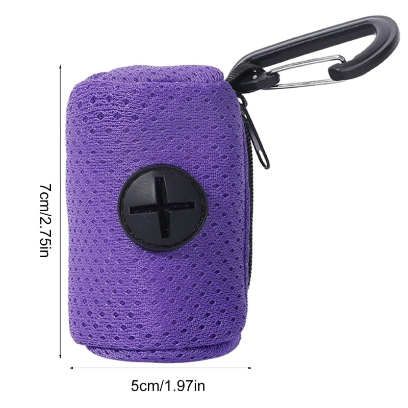 Dog Poop Bag Dispenser — Portable Waste Bag Holder for Dog Leash & Walks