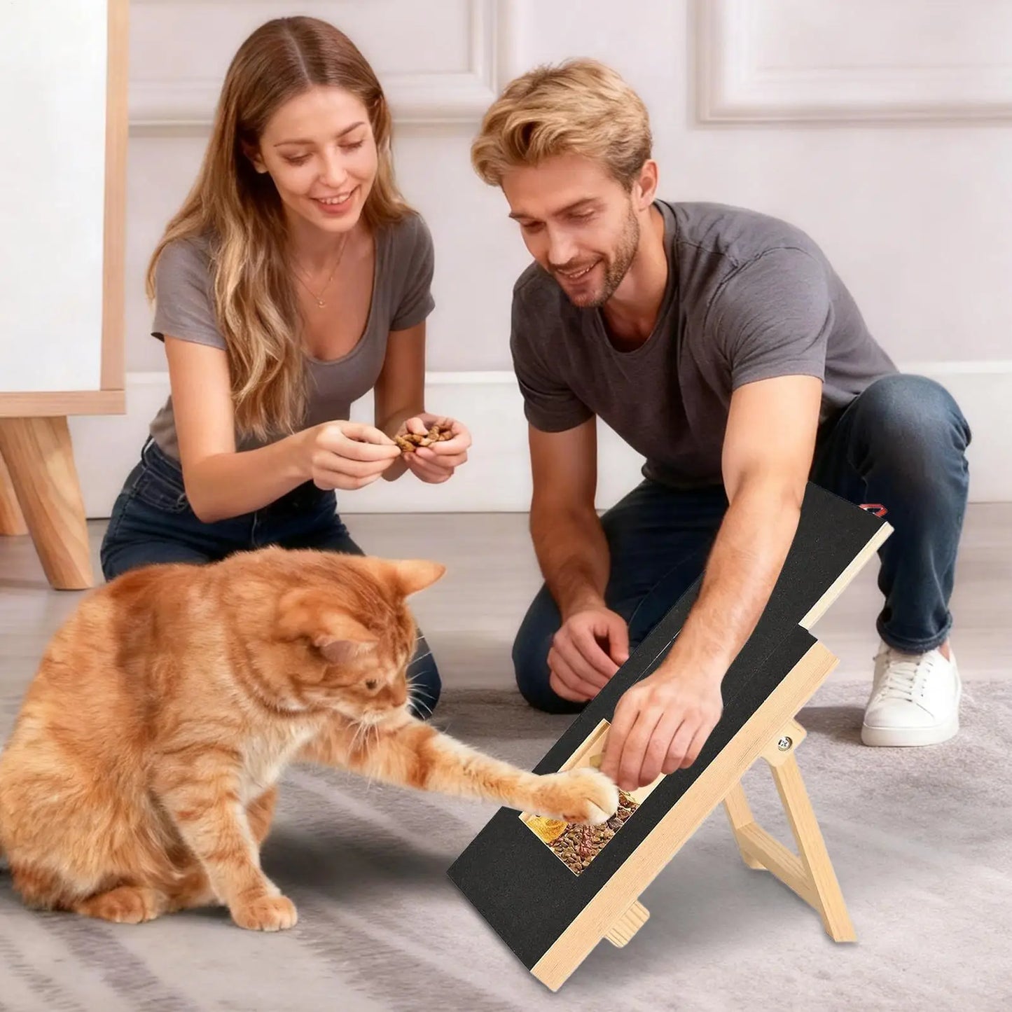 Dog Nail Scratch Board — Wooden Filing Pad for Small, Medium & Large Breeds