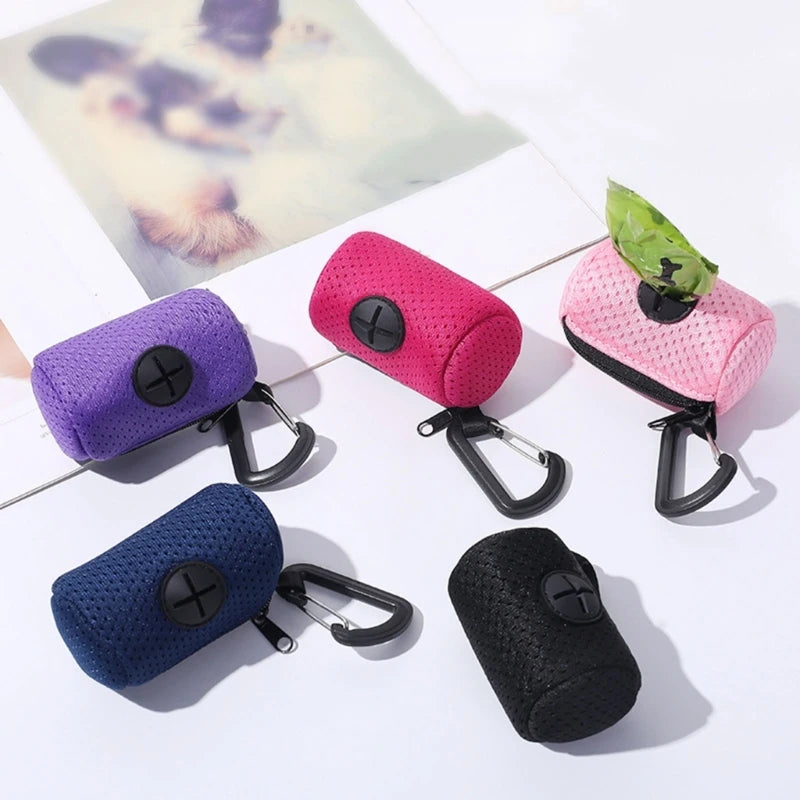 Dog Poop Bag Dispenser — Portable Waste Bag Holder for Dog Leash & Walks