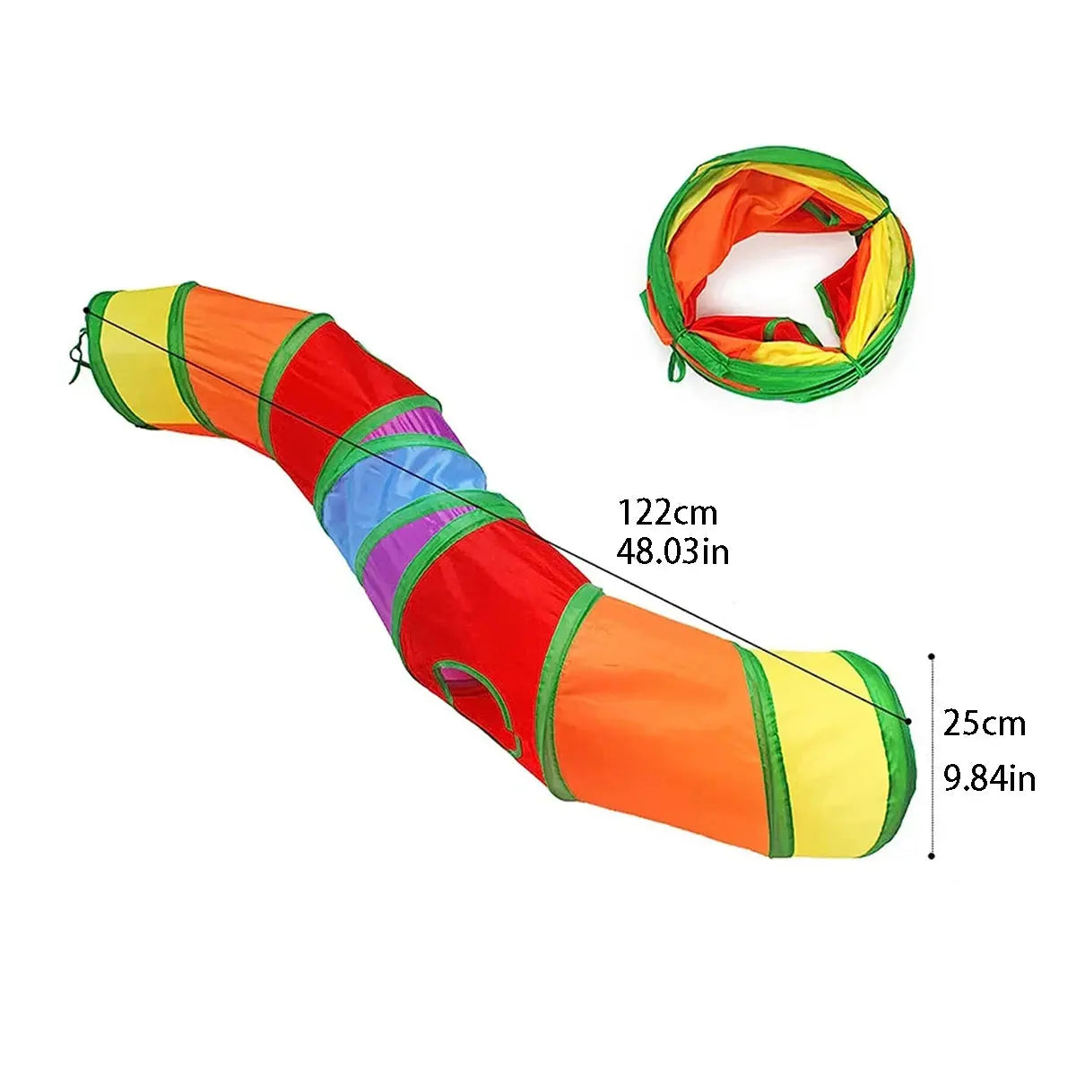 Foldable Cat Tunnel Tube — Interactive Play Tunnel for Cats, Kittens, Rabbits & Puppies Top-pet Store