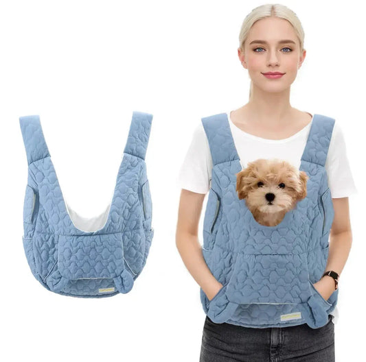 Hands-Free Pet Chest Carrier Bag — Windproof & Waterproof Outdoor Bag for Dogs & Cats Under 4kg Nine Thousand Store