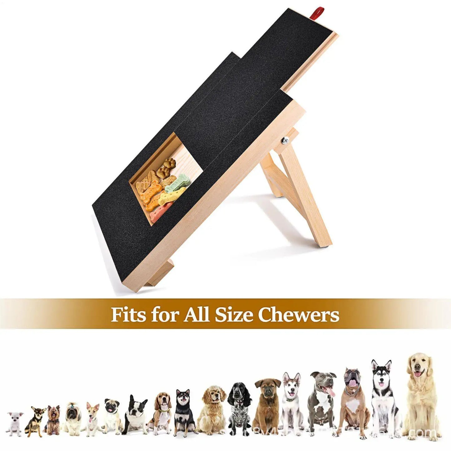 Dog Nail Scratch Board — Wooden Filing Pad for Small, Medium & Large Breeds