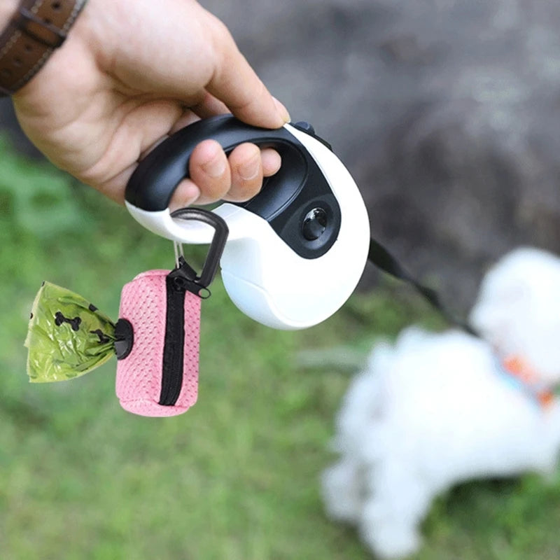 Dog Poop Bag Dispenser — Portable Waste Bag Holder for Dog Leash & Walks