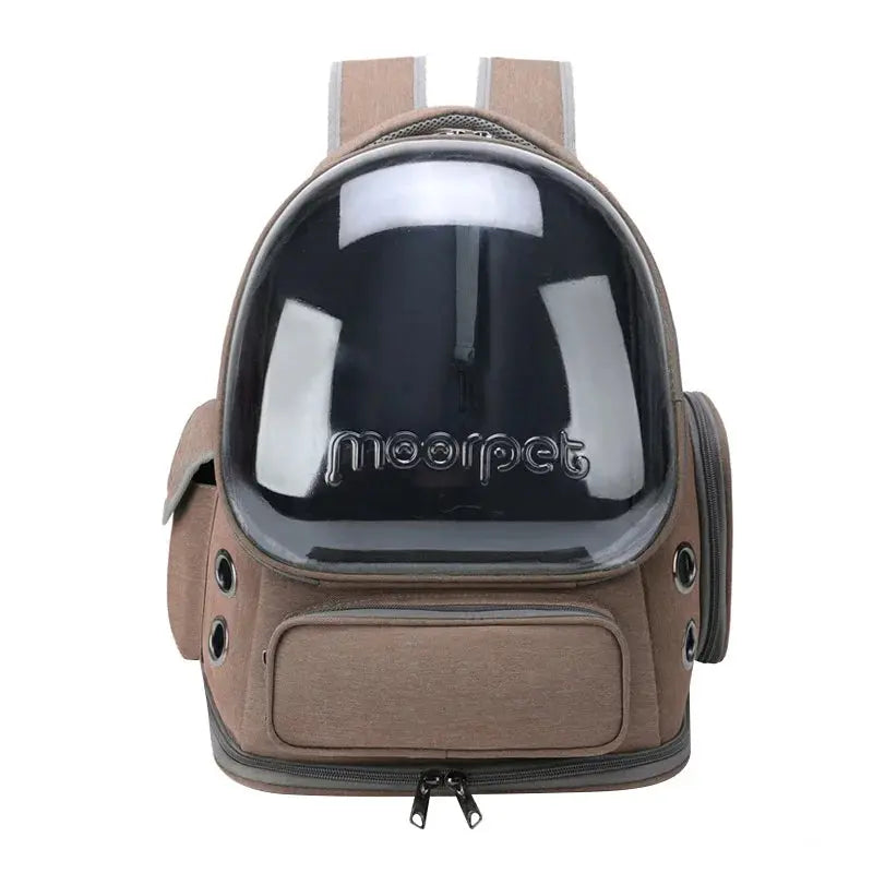 Transparent Cat Carrier Backpack — Breathable Oxford Travel Bag for Cats & Small Dogs pawstrip Official Store