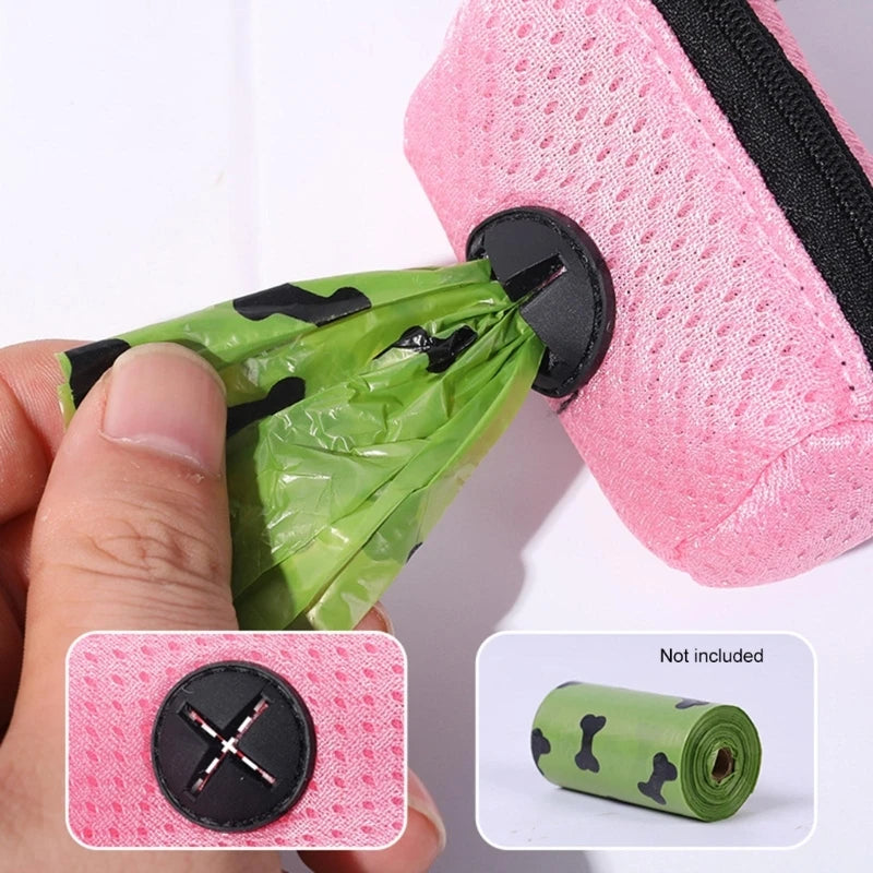 Dog Poop Bag Dispenser — Portable Waste Bag Holder for Dog Leash & Walks
