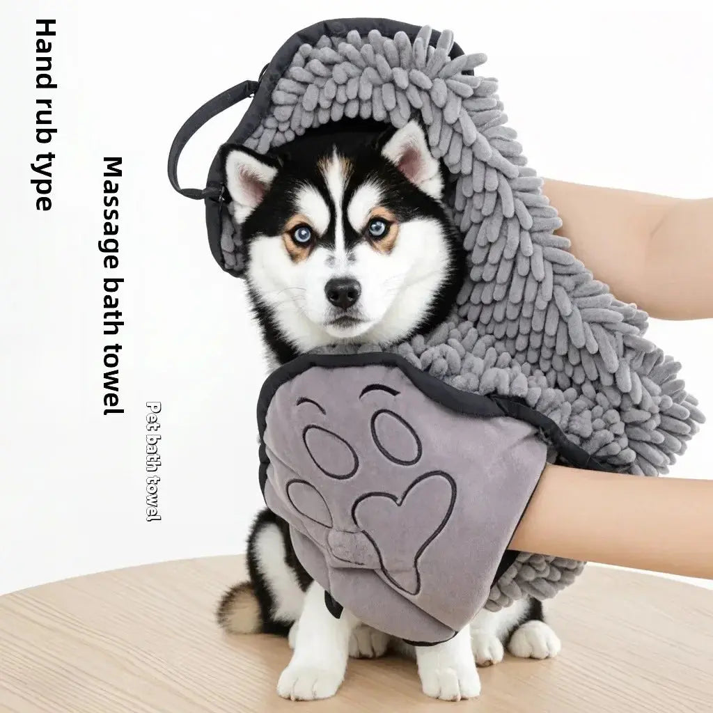Super Absorbent Pet Bath Towel — Quick-Dry Microfibre Towel for Dogs & Cats Confident Beautiful Rich Girls Store