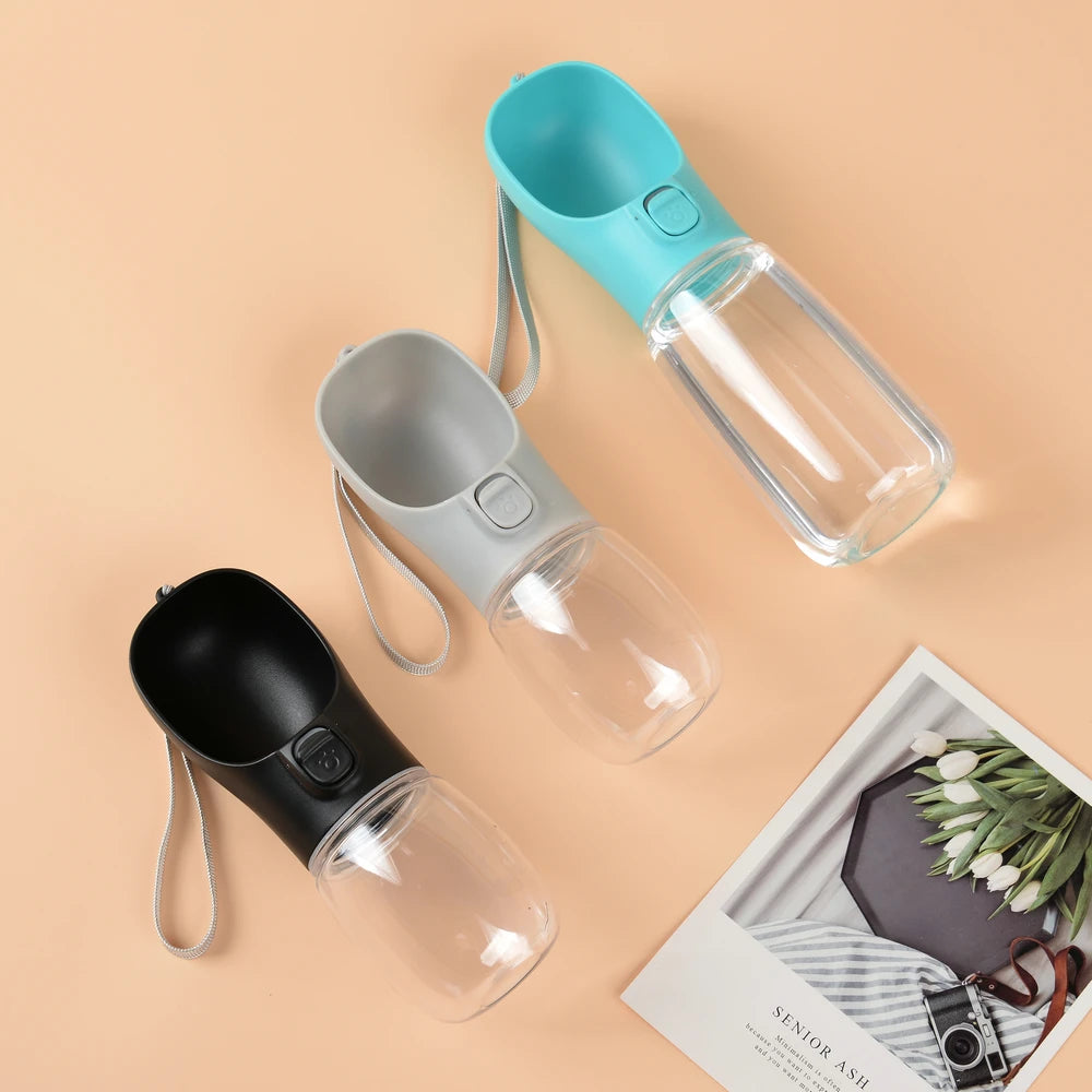 Portable Travel Water Bottle for Dogs & Cats — Leakproof Drinking Dispenser for All Sizes