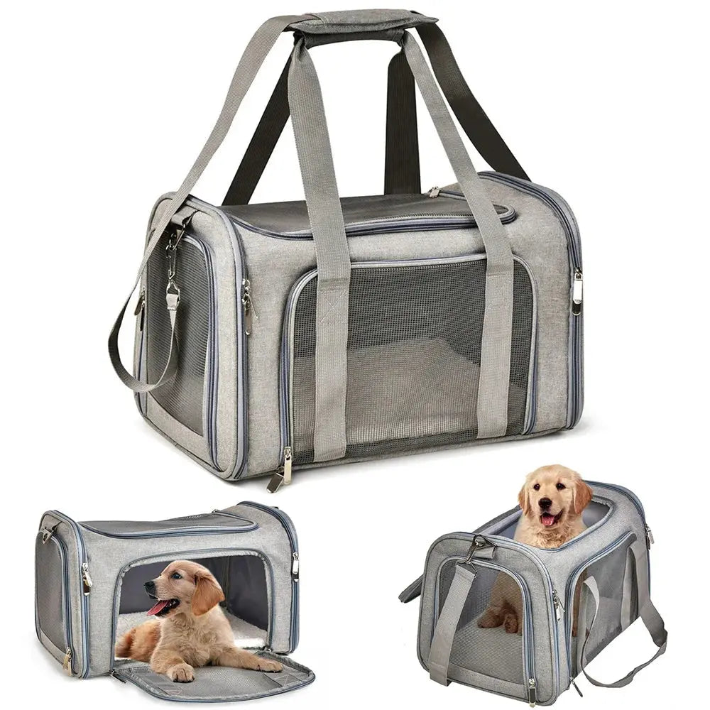 Airline-Approved Pet Carrier Bag — Waterproof Soft-Side Travel Bag for Cats & Dogs up to 12kg PETRAVEL Official Store