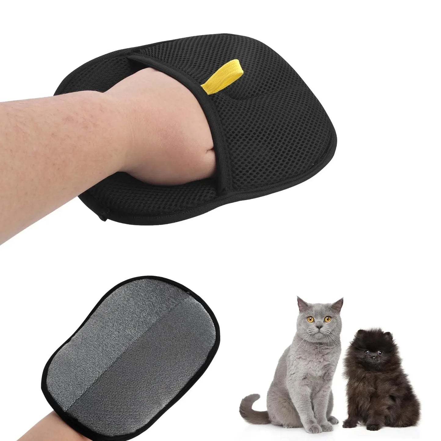 Double-Sided Pet Hair Removal Gloves — Reusable Lint Remover for Furniture, Clothes & Car Seats YimoPet Store